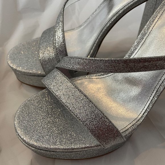 Michael Kors Tanner Platform Pixie Fine Glitter Size 9 - Picture 3 of 6